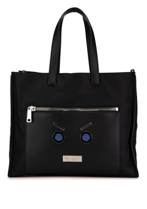 Fendi Pre-Owned 2000-2010 Large Nylon Fendi Faces Tote satchel - Black