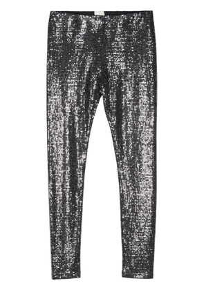ISABEL MARANT Joshua sequin-embellished leggings - Black