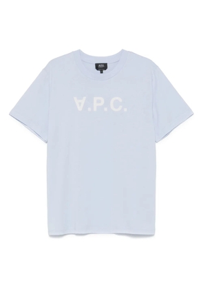 A.P.C. logo-print T-shirt - Blue