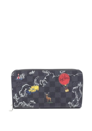 Louis Vuitton Pre-Owned 2019 zipped printed organiser wallet - Grey