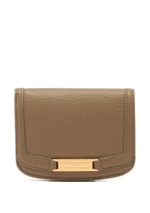 Bally Deco logo-plaque wallet - Neutrals