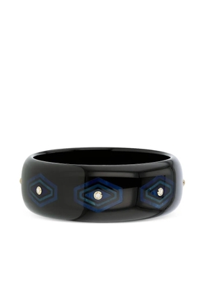 Mark Davis 18K yellow gold bakelite bracelet - Black