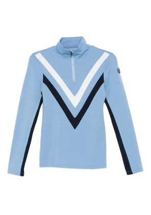 We Norwegians Voss chevron zip-up top - Blue