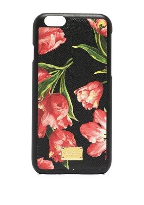 Dolce & Gabbana Pre-Owned floral-print iPhone 6 phone case - Black