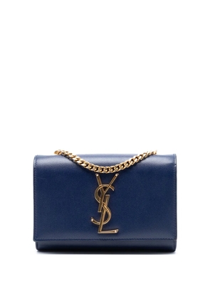 Saint Laurent Pre-Owned 2013-2025 Small Grain de Poudre Monogram Kate crossbody bag - Blue