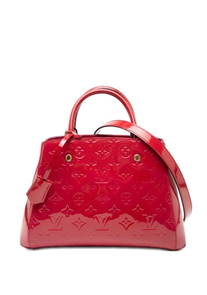 Louis Vuitton Pre-Owned 2015 Monogram Vernis Montaigne BB satchel - Red