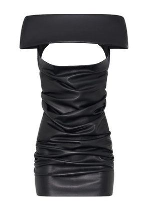 Jean Paul Gaultier leather mini dress - Black