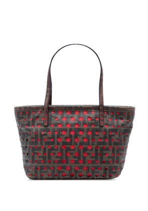 Fendi Pre-Owned 2010-2025 Small Perforated Zucca Spalmati Roll tote bag - Brown