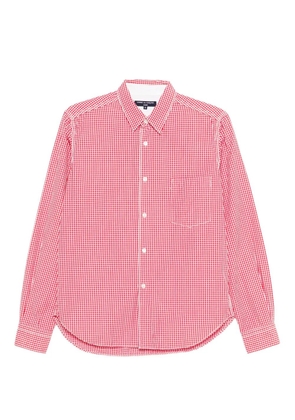 Comme des Garçons Homme 2011 gingham shirt - Red