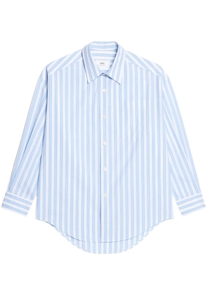 AMI Paris striped cotton shirt - Blue