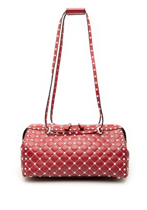 Valentino Garavani Pre-Owned 2000-2017 Lambskin Free Rockstud Spike shoulder bag - Red