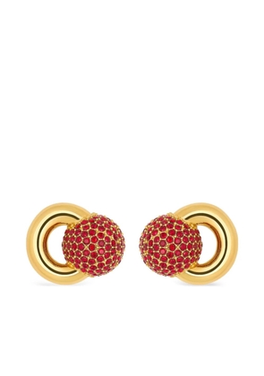 Oscar de la Renta gemstone-embellished earrings - Gold