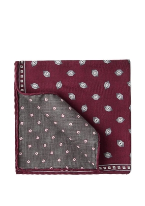 Brunello Cucinelli silk pocket square - Red