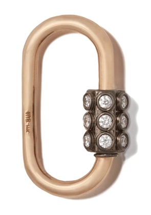 Marla Aaron 14K yellow gold Consuelo Lock diamond pendant