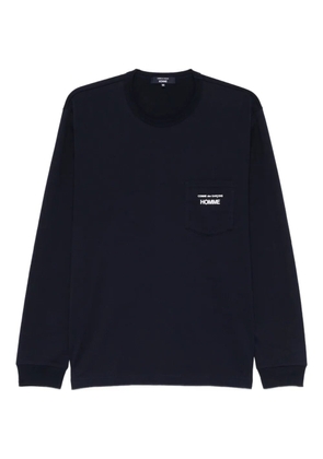 Comme des Garçons Homme pocket long-sleeved top - Blue