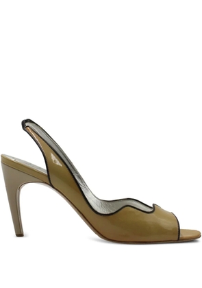 Roger Vivier Vintage Wavy slingback sandals - Yellow