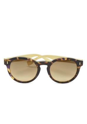 Fendi Pre-Owned tortoiseshell round sunglasses - Brown