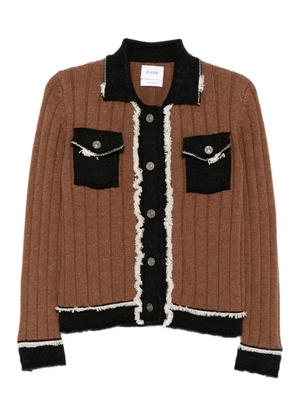 Barrie knitted jacket - Brown