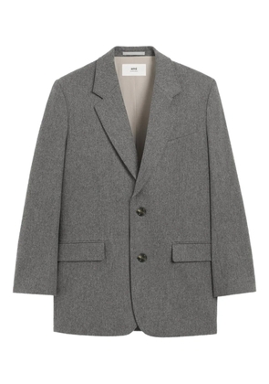 AMI Paris single-breasted wool jacket - Grey