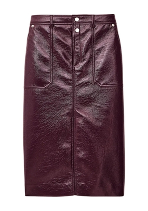 Ba&Sh Marylou front slit pocket midi skirt - Purple