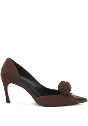 ROTATE BIRGER CHRISTENSEN knot-detail suede pumps - Brown
