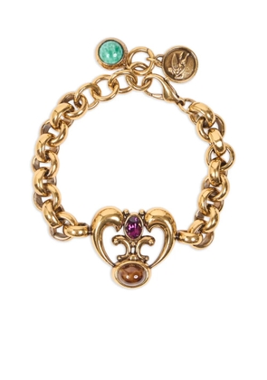 ETRO chain-link heart-pendant bracelet - Gold