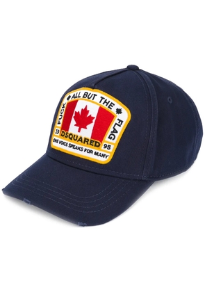DSQUARED2 Canadian flag baseball cap - Blue