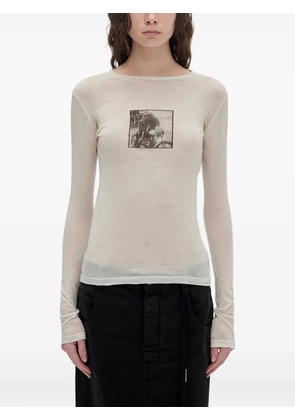 Ann Demeulemeester Fiene printed cotton T-shirt - Neutrals