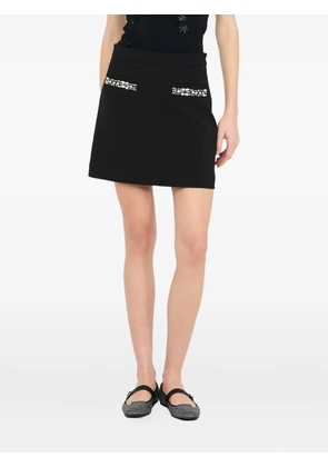 LIU JO rhinestone pocket mini skirt - Black