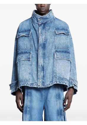 Hed Mayner flap-pockets denim jacket - Blue