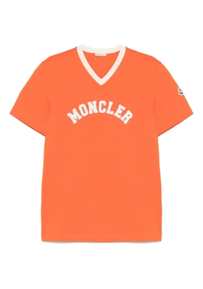Moncler logo-print T-shirt - Orange