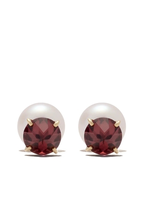 TASAKI 18kt yellow gold Collection Line Refined Rebellion garnet earrings