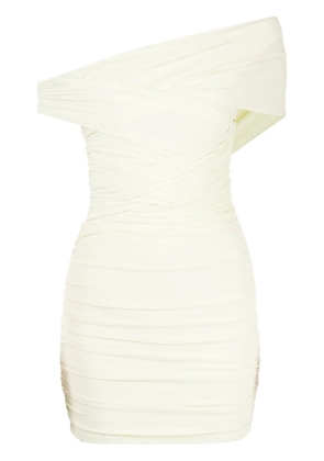 Alexander Wang off-shoulder mini dress - Yellow