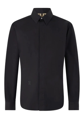 Roberto Cavalli logo-embroidered shirt - Black