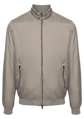 Herno Ecoage band-collar bomber jacket - Grey