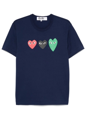 Comme Des Garçons Play heart-print T-shirt - Blue
