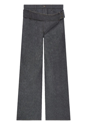 Courrèges double belted jeans - Grey
