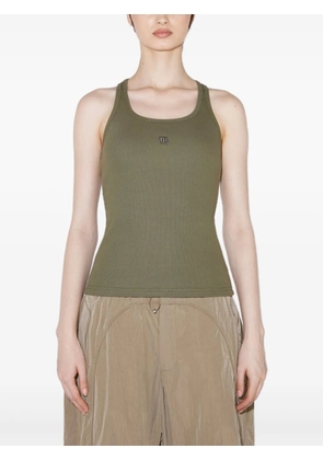 MISBHV logo-detail scoop-neck tank top - Green