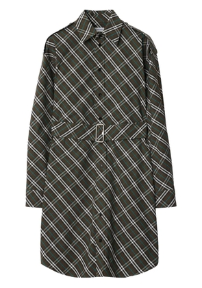 Burberry check shirt dress - Green