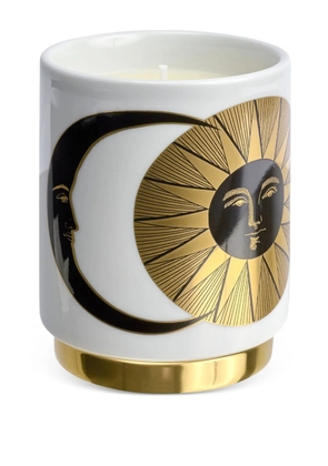 Fornasetti sun-print candle (295g) - White