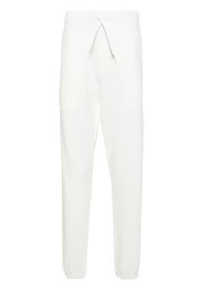 Autry logo-patch cotton track trousers - White