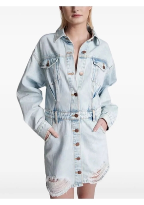 One Teaspoon Malibu Florence distressed mini dress - Blue