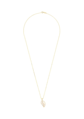 Anita Ko 18kt yellow gold Palm Leaf diamond pendant necklace