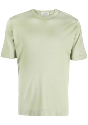 John Smedley crew-neck cotton T-shirt - Green