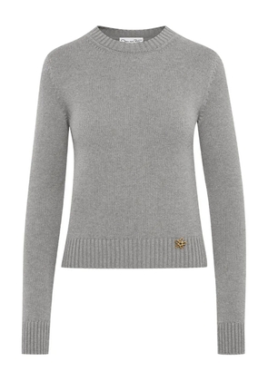 Oscar de la Renta knot-detail mock-neck sweater - Grey