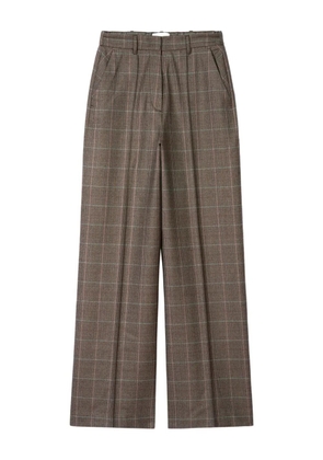 BOMPARD check-print trousers - Brown