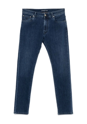 Corneliani logo-embroidered jeans - Blue
