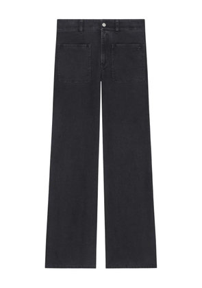 Courrèges button-fastening pocket jeans - Black