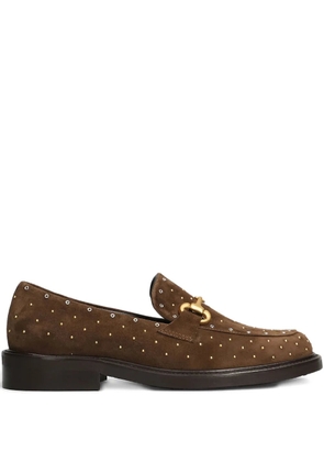 mara bini suede loafers - Brown