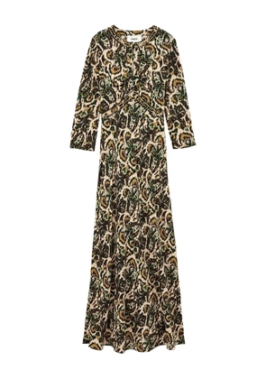 Ba&Sh Onoa printed maxi dress - Neutrals